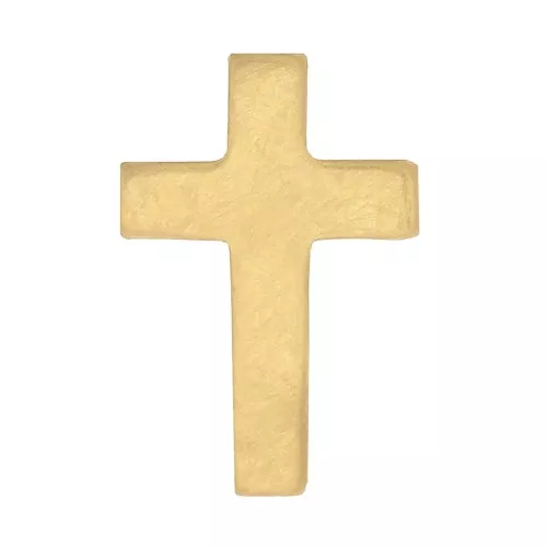 Componente croce da incollare 6x3.5 mm in Gold filled x1