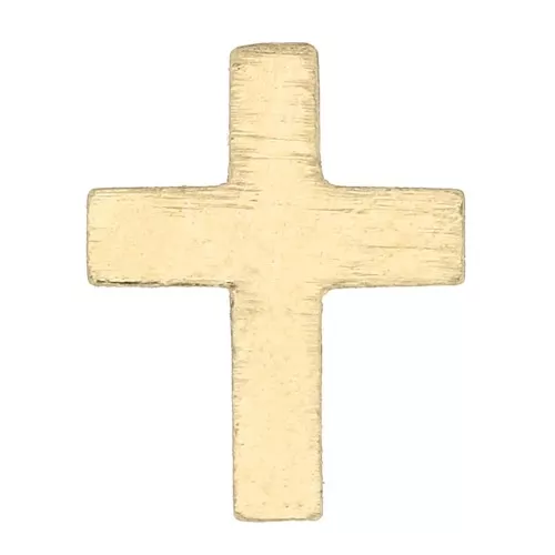 Componente croce da incollare 8x6 mm in Gold filled x1