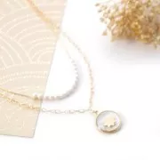 Componente croce da incollare 8x6 mm in Gold filled x1