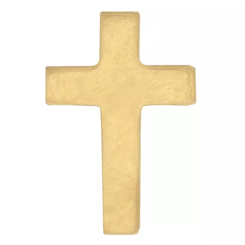 Componente croce da incollare 9x6 mm in Gold filled x1