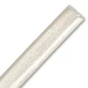 Cuoio Regaliz mm. 10x7 Light Silver x30cm