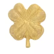 Componente trifoglio da incollare 8x7 mm in Gold filled x1