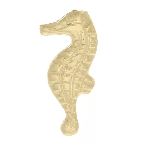 Componente ippocampo lato destra da incollare 10.5x4.5 mm in Gold filled x1