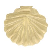 Componente forma conchiglia da incollare 7x7.5 mm in Gold filled x1|raw }}