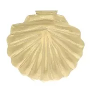 Componente forma conchiglia da incollare 7x7.5 mm in Gold filled x1