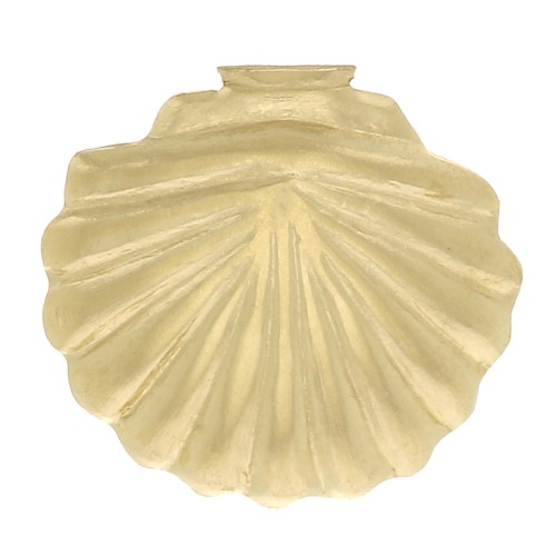 Componente forma conchiglia da incollare 7x7.5 mm in Gold filled x1