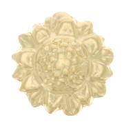 Componente forma fiore da incollare 9 mm in Gold filled x1