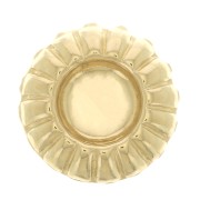 Componente forma tondo lavorato da incollare9.5mm per cabochon 4 mm Gold filled x1|raw }}