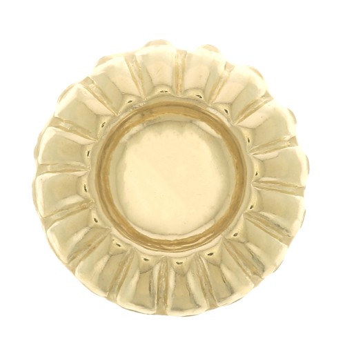 Componente forma tondo lavorato da incollare9.5mm per cabochon 4 mm Gold filled x1