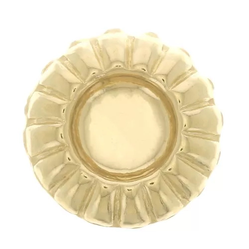Componente forma tondo lavorato da incollare9.5mm per cabochon 4 mm Gold filled x1