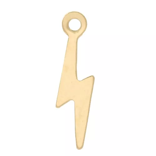 Ciondolo fulmine 14x4 mm - Gold filled x1