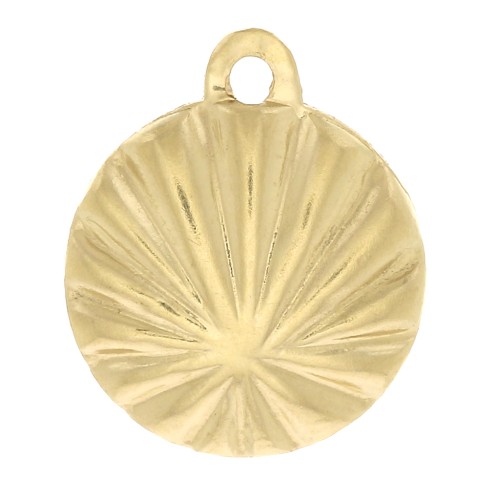 Ciondolo conchiglia 10x8 mm - Gold filled x1