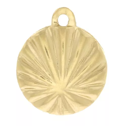 Ciondolo conchiglia 10x8 mm - Gold filled x1