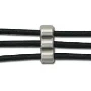 Passante per laccetto da mm. 3 Placcatura argento antico x1