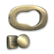 Chiusura a gancio ovale mm. 10 bronzo x1