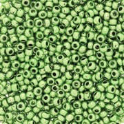 Perla Preciosa 11/0 da 2 mm - Terra Metallica - Verde chiaro x 20 g