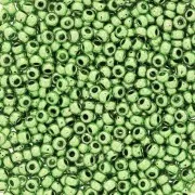 Perla Preciosa 11/0 da 2 mm - Terra Metallica - Verde chiaro x 20 g