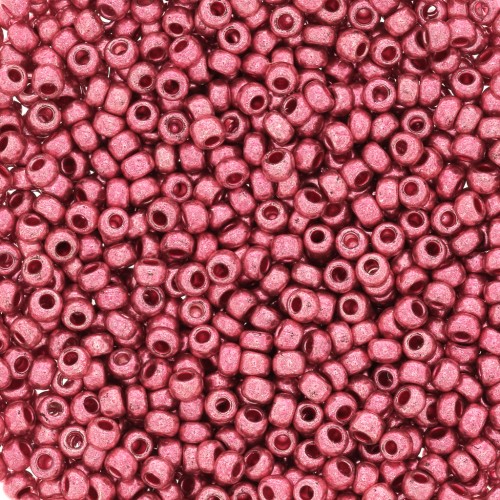 Perla Preciosa 11/0 2 mm - Terra Metallica - Rosa x10 g