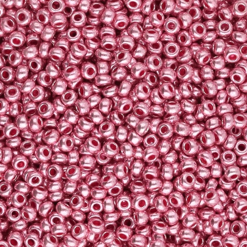 Perla Preciosa 11/0 2 mm - Terra Metallica - Rosa x20g