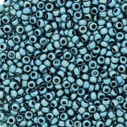 Perla Preciosa 11/0 2 mm Terra Metallica - Blu grigio x20 g