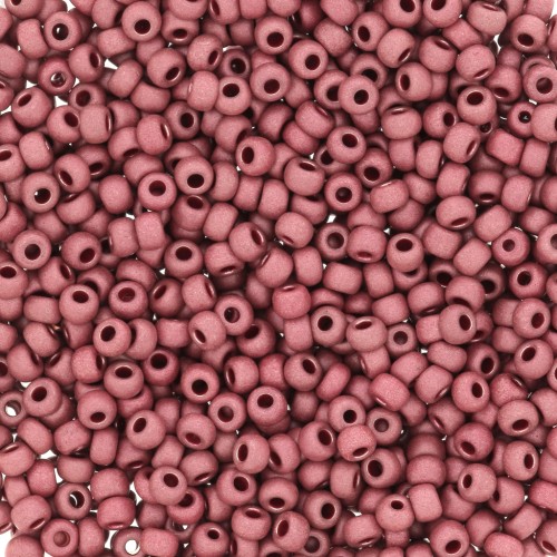 Perla Preciosa 11/0 2 mm - Terra Metallica Opaca - Rosa x20g