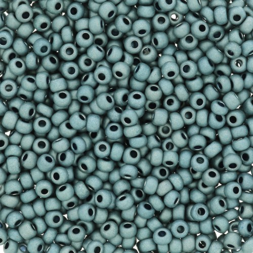 Perla Preciosa 11/0 2 mm - Terra Metallica Opaca - Blu-grigio x 20 g