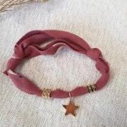 Ciondolo étoile 14x12.5 mm - Placcato oro 3 micron x1