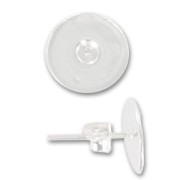 Orecchini per incollare mm. 11 in Argento 925 x2