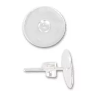 Orecchini per incollare mm. 11 in Argento 925 x2