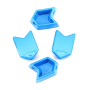 Perla in zama forma freccia 11.5x8 mm - Blu x1