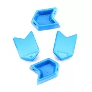 Perla in zama forma freccia 11.5x8 mm - Blu x1