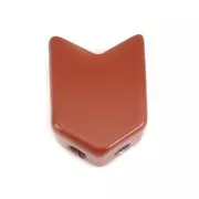 Perla in zama forma freccia 11.5x8 mm - Marrone x1