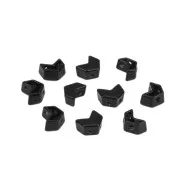 Perla in zamac forma chevron 6.5x8 mm - Nero x1