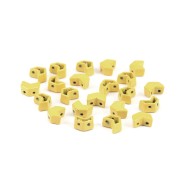 Perla in zamac forma chevron 6.5x8 mm - Giallo x1|raw }}