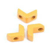 Perla in zama forma piccolo chevron 6x8 mm - Arancione x1|raw }}