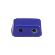 Perla in zama forma rettangolo 8x4 mm - Blu scuro x1