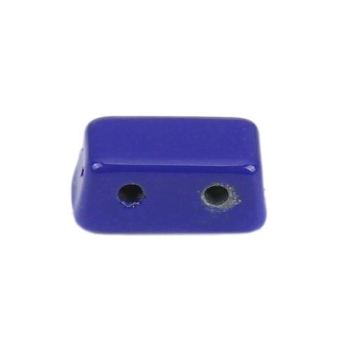 Perla in zama forma rettangolo 8x4 mm - Blu scuro x1