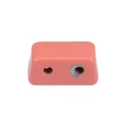 Perla in zama forma rettangolo 8x4 mm -Rosa antico x1