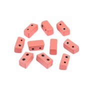 Perla in zama forma rettangolo 8x4 mm -Rosa antico x1