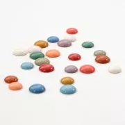 Cabochon in resina opaca 10 mm - Mostarda x1