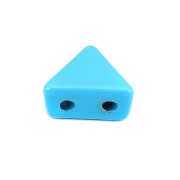 Perla in zama forma triangolo 6x7 mm - Blu chiaro x1