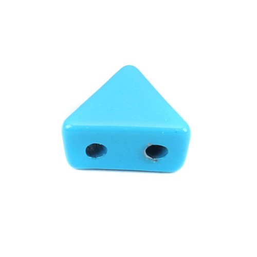 Perla in zama forma triangolo 6x7 mm - Blu chiaro x1