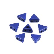 Perla in zama forma triangolo 6x7 mm - Blu scuro x1