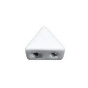Perla in zama forma triangolo 6x7 mm - Bianco x1