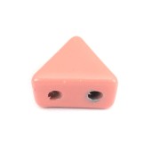 Perla in zama forma triangolo 6x7 mm -Rosa antico x1|raw }}
