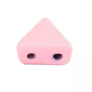 Perla in zama forma triangolo 6x7 mm - Rosa x1