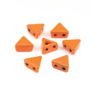 Perla in zama forma triangolo 6x7 mm - Arancione x1