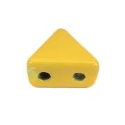 Perla in zama forma triangolo 6x7 mm - Giallo x1