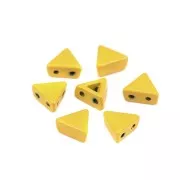 Perla in zama forma triangolo 6x7 mm - Giallo x1