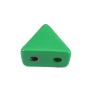 Perla in zama forma triangolo 6x7 mm - Verde x1